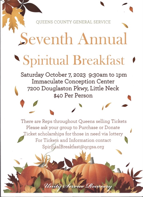 Seventh Annual Spiritual Breakfast @ The Immaculate Conception Center | New York | United States