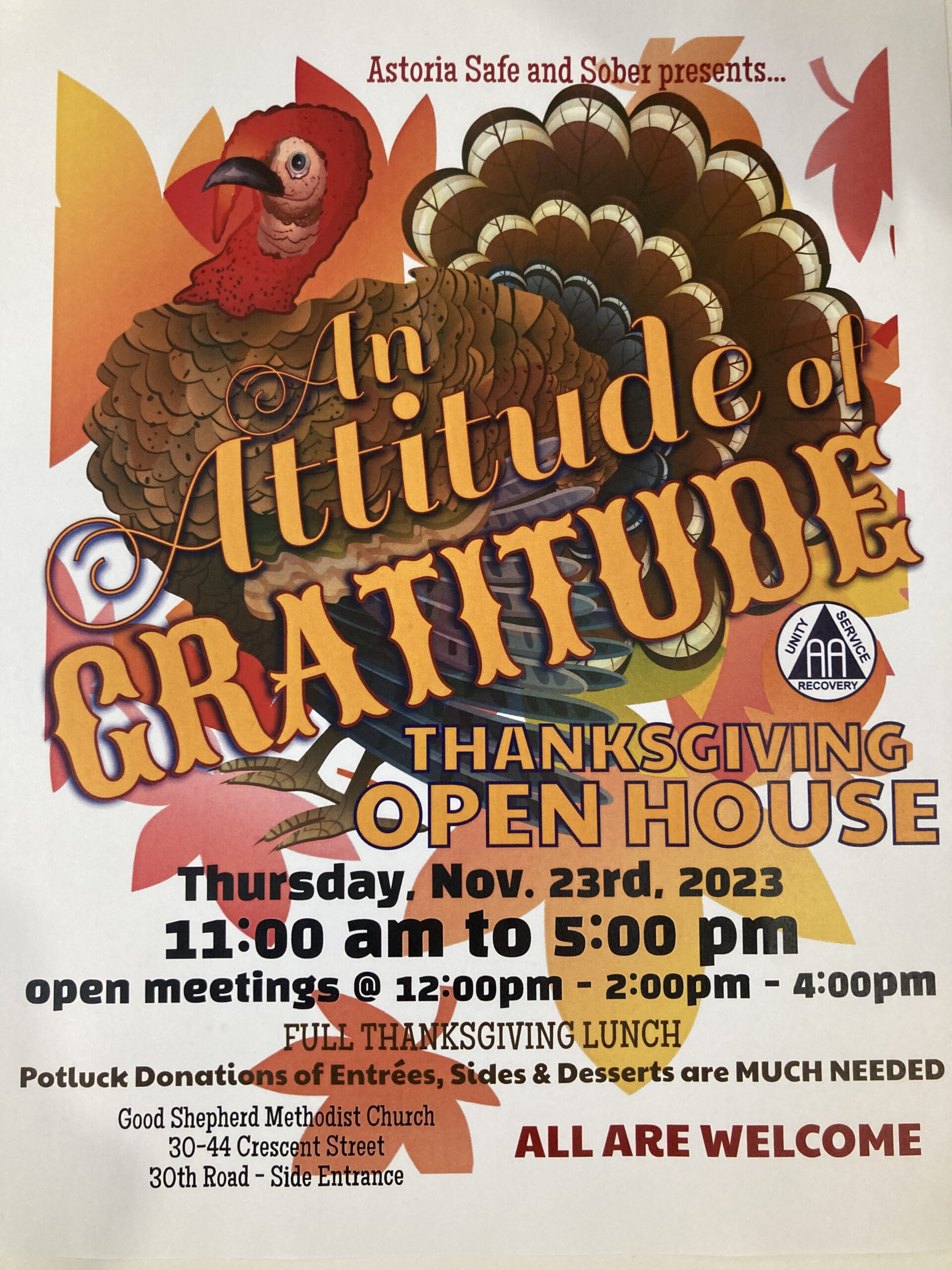 Attitude of Gratitude Thanksgiving Open House